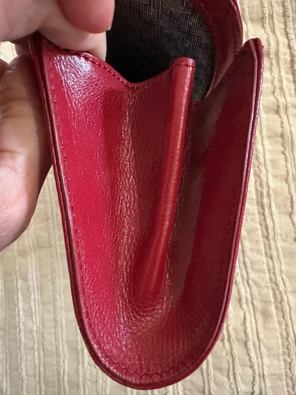 HOBO International Vintage Eden Red Leather Clutch Purse